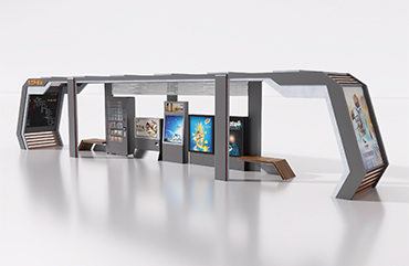 智能公交車站臺選裝智能無人售貨機